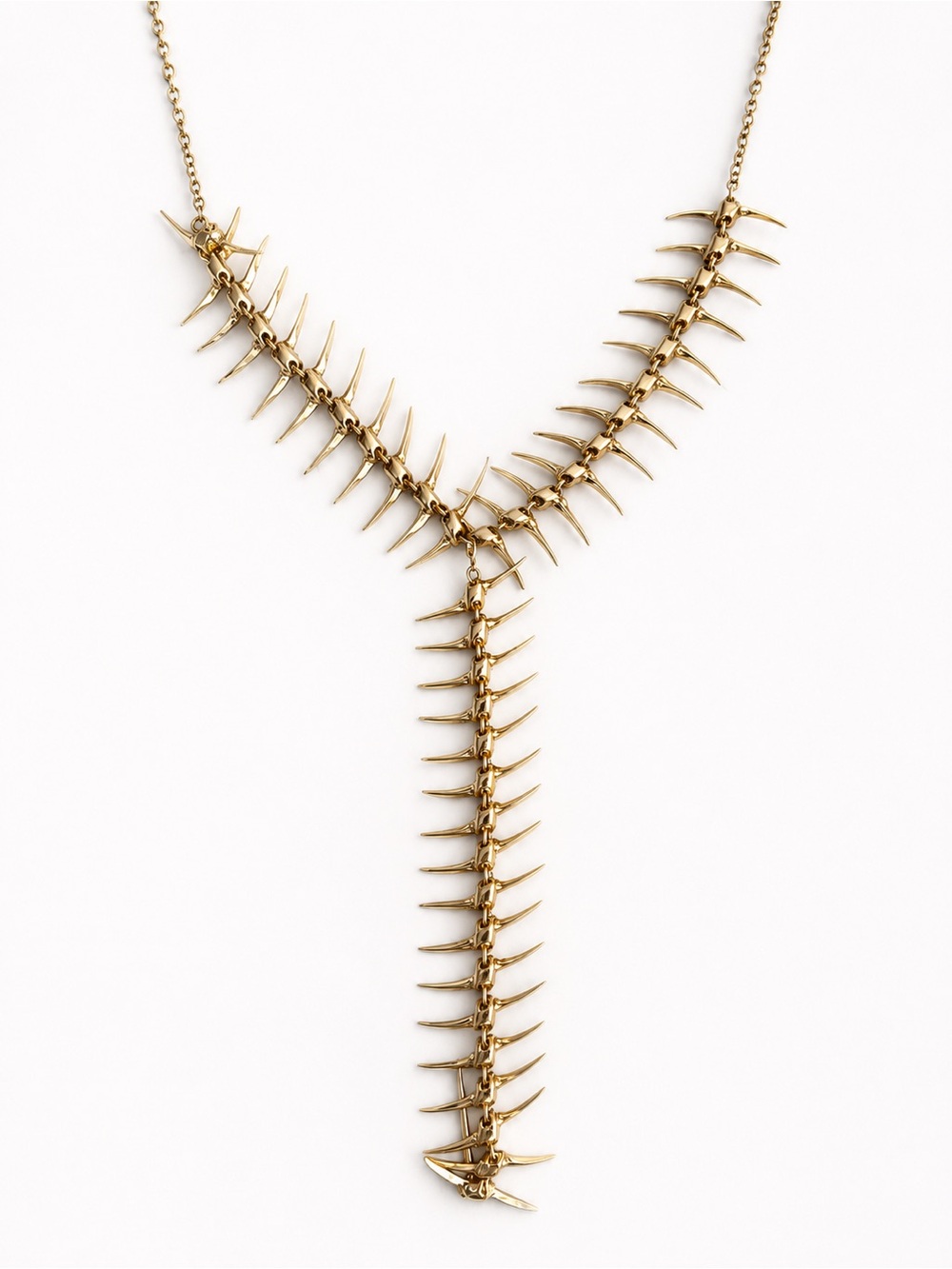 Gold Spine-Back Necklace
